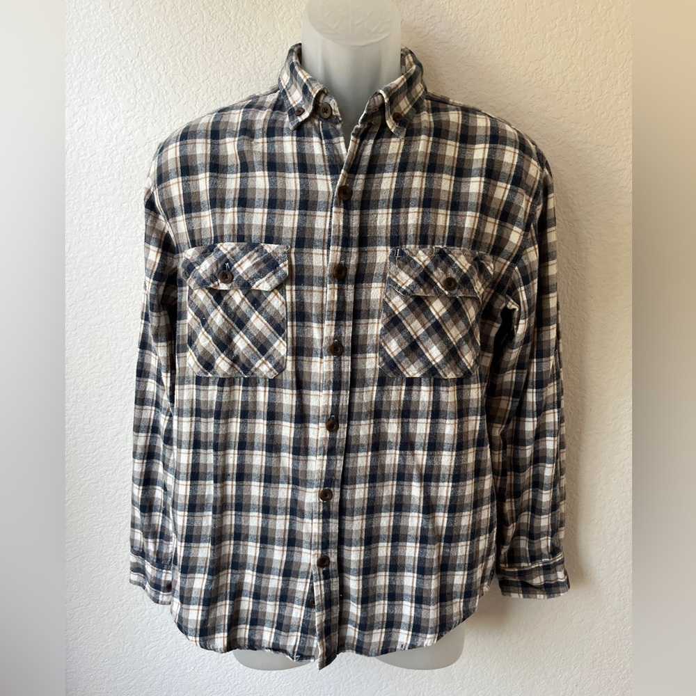 Rugged exposure flannel shirt for men size M